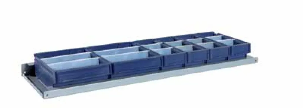 [9STC302332] ABSCHLUSSREGAL 1.014X100X320 MIT 2 BEHÄLTERN 9VA0009101 + 3 BEHÄLTERN 9VA0009103 INKL.TRENWÄNDEN