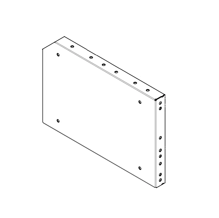 [9FDT002441] FLANKE MIT GESCHNITTENER HINTERER KANTE RECHTS 30X241X410