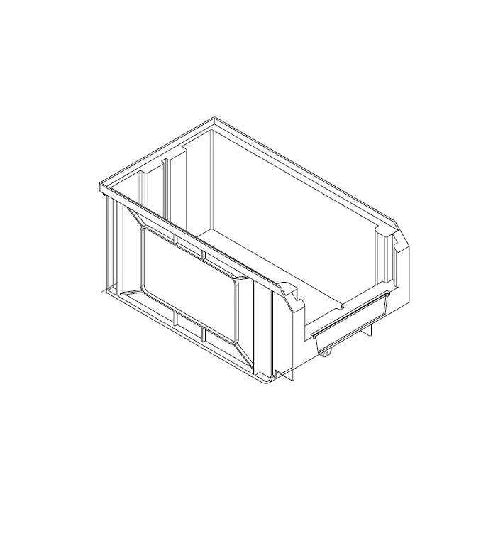 [9VA00000K4] BEHÄLTER K4 GRAU L=205 H=163 T=345