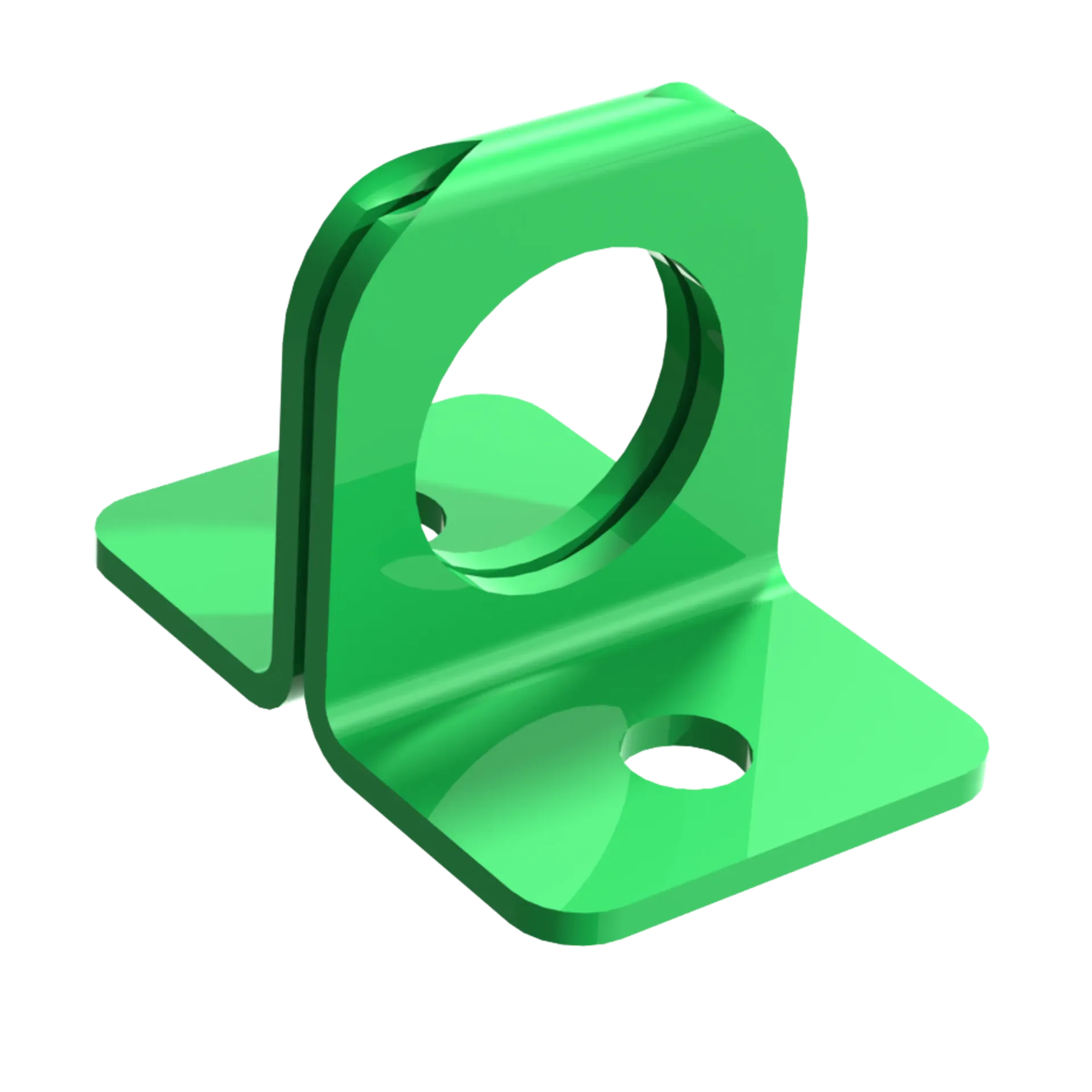 Zurröse für Regalseitenstützen 46x32x30 mm