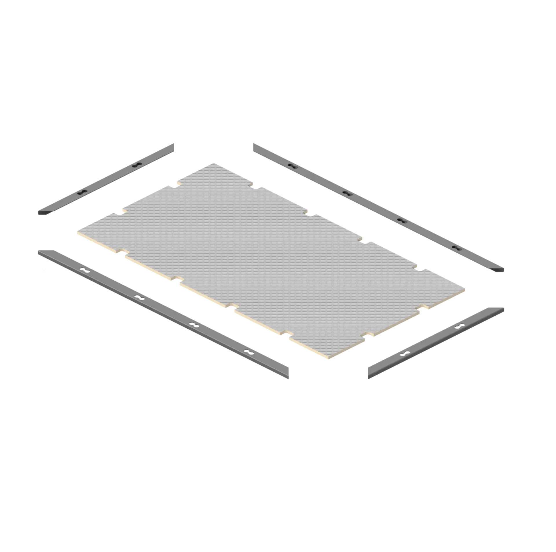 Airline Lastösenschiene für Lastschlitten - 4-p