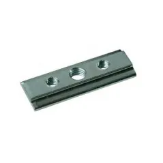 [51118] Nutenstein mit Gewindebohrung 2 x M6 und 1 x M8