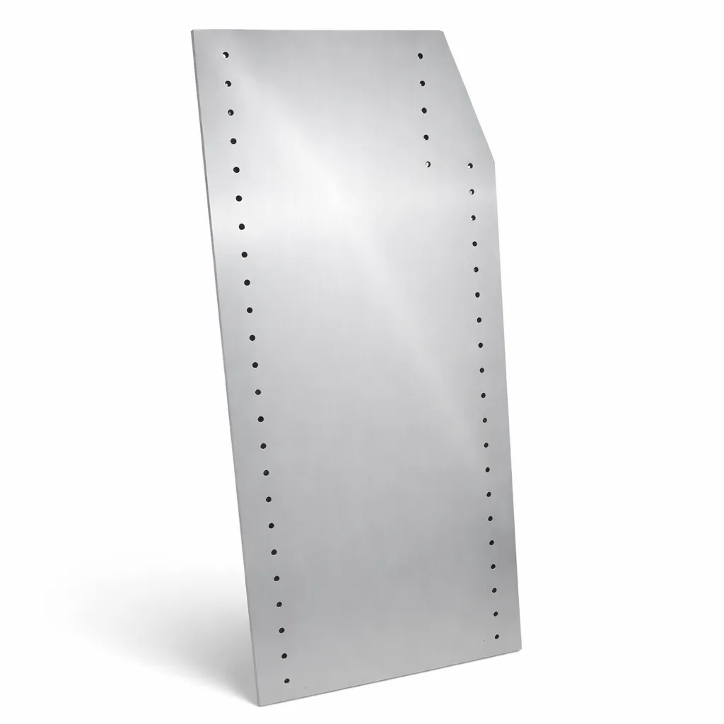 Seitenteil 370x960 geschnitten eloxiert