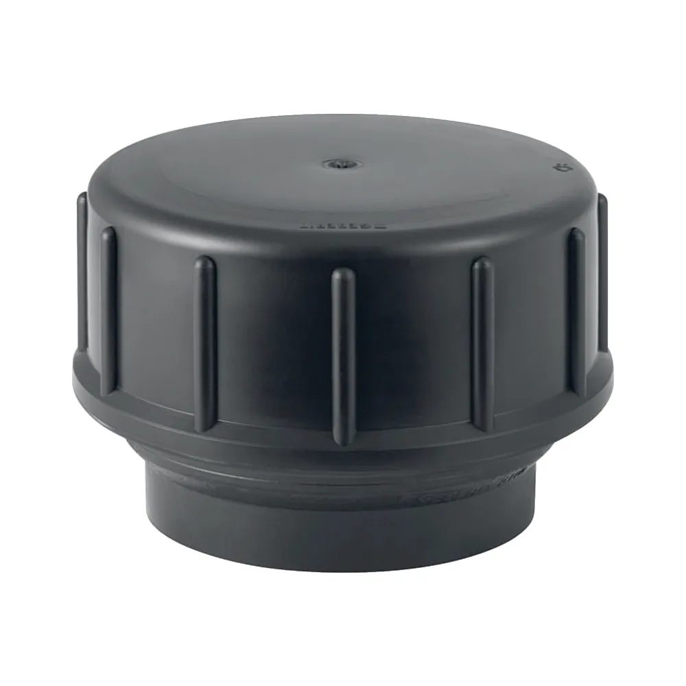 Geberit PE Gewindestutzen mit Verschlusskappe ø90