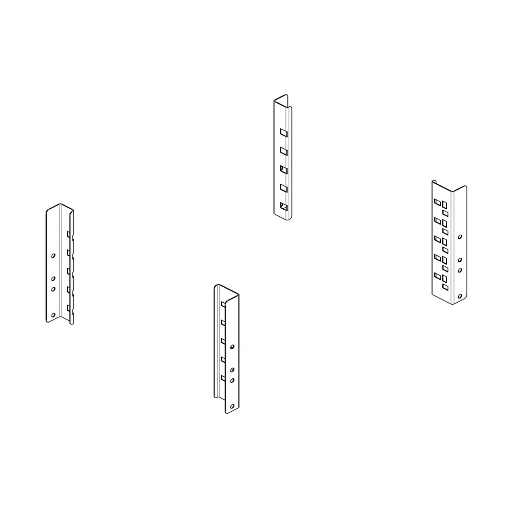 [9ACF000241] Adapter für Schubladen- und Koffertablarmontage an Flanken