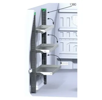 [SE1380] Flexi Regalseitenstütze Paar