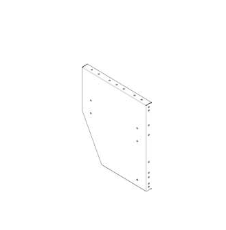 [9FTD004836] FLANKE FÜR RADKASTENVERKLEIDUNG RECHTS FÜR VW T5 30X483X360